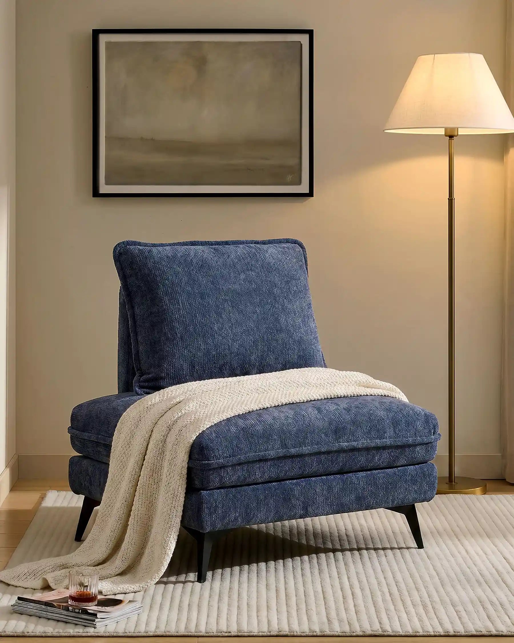Hudson Navy Blue Modular Sofa - Image 6