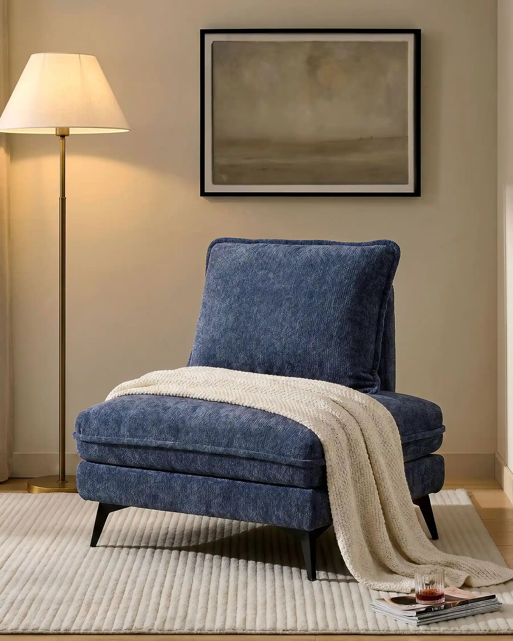 Hudson Navy Blue Modular Sofa - Image 7