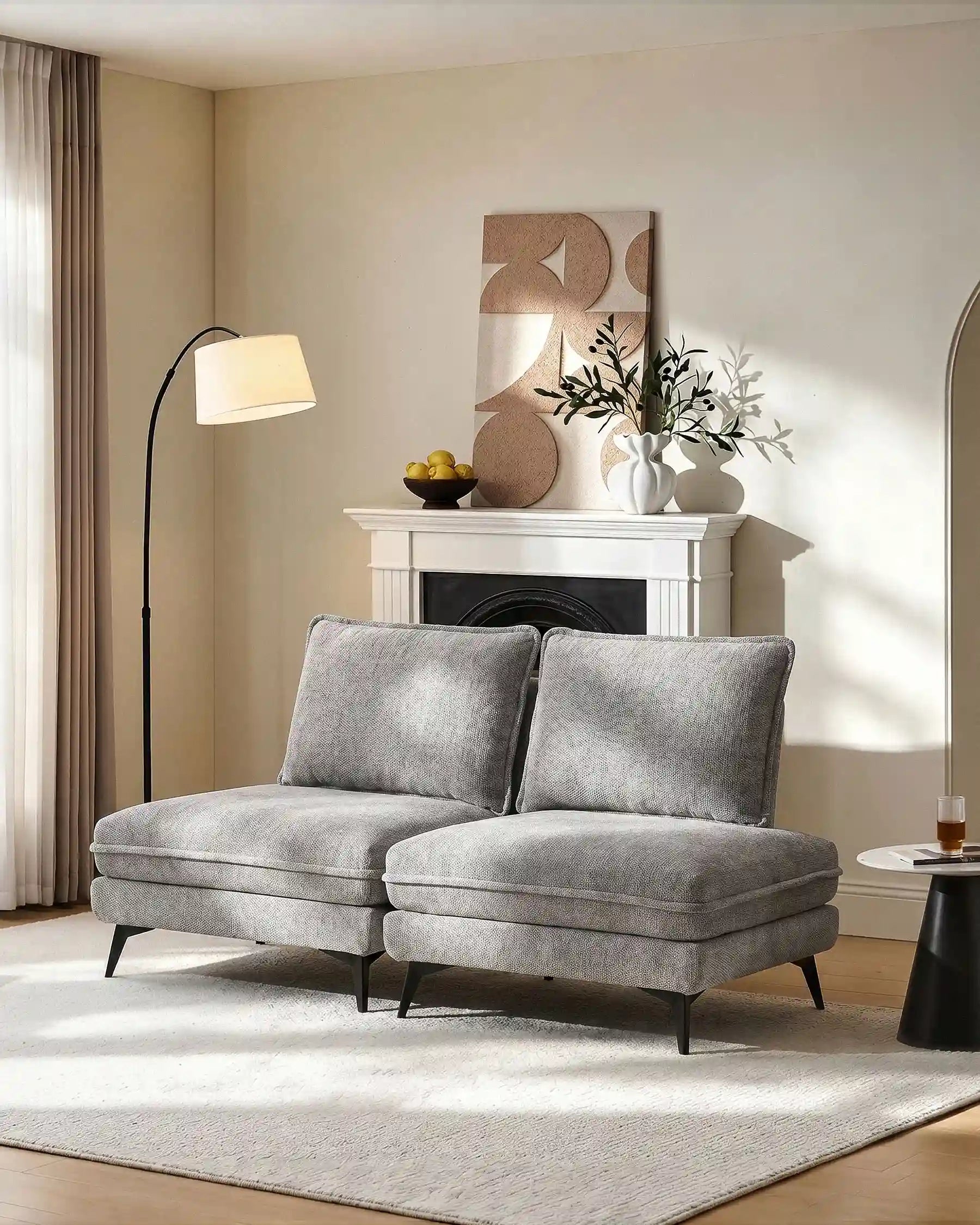 Hudson Grey Modular Sofa - Image 8